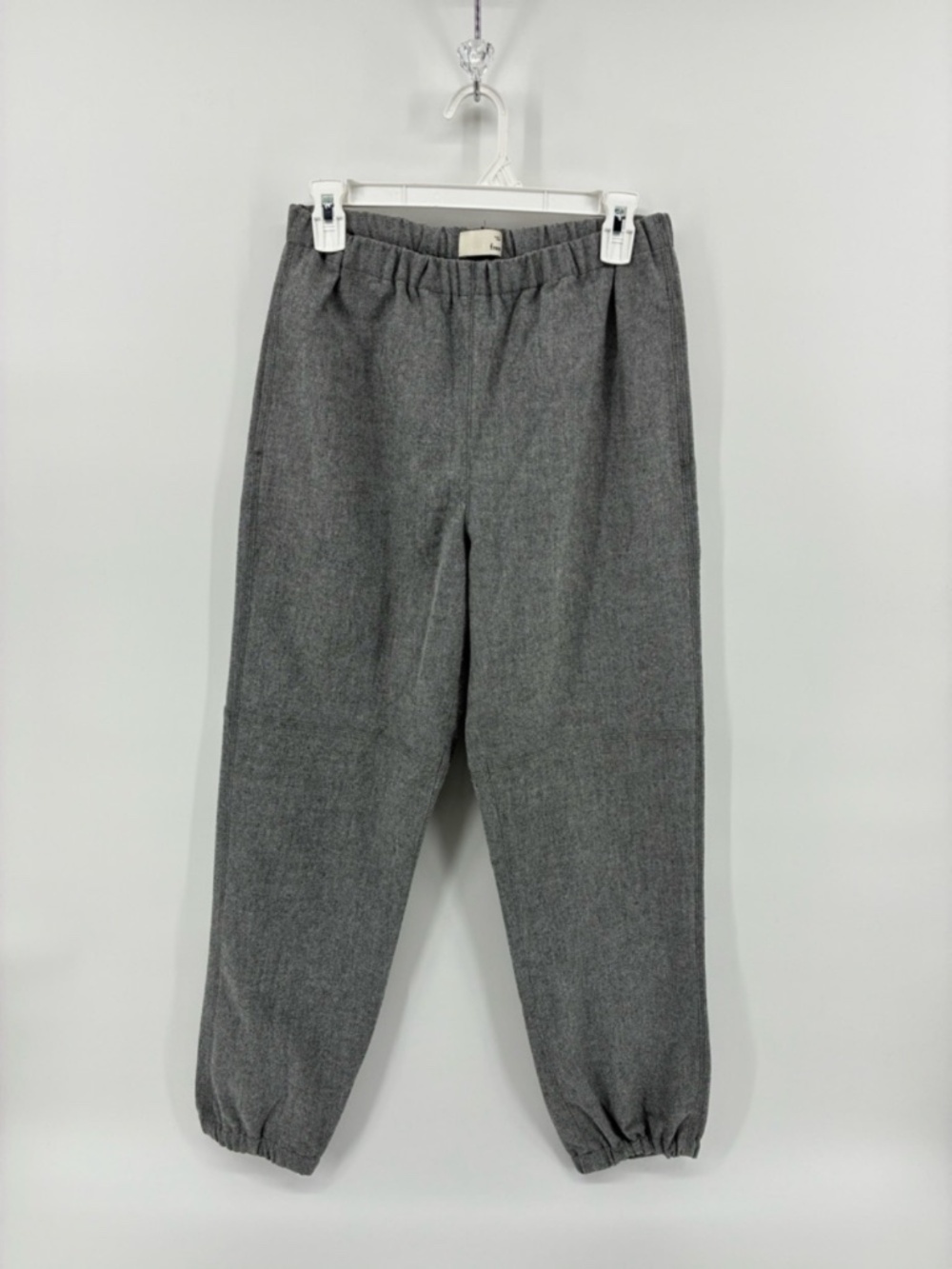 Women's Gray Business Casual Jogger Pants - Comfortable Everyday Cuffed Trousers